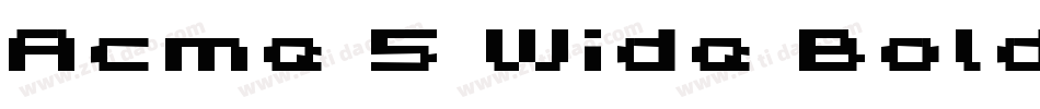 Acme 5 Wide Bold Xtnd字体转换